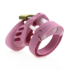 cage de chastete en silicone 7 x 33 cm rose 2