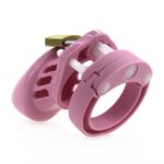 cage de chastete en silicone 7 x 33 cm rose 2