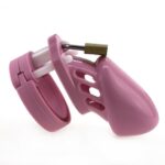 cage de chastete en silicone 7 x 33 cm rose 3
