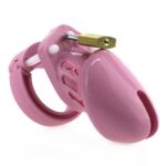cage de chastete en silicone 7 x 33 cm rose 4