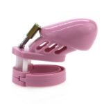 cage de chastete en silicone 7 x 33 cm rose 6
