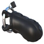 cage de chastete en silicone cock blocker 9 x 4cm