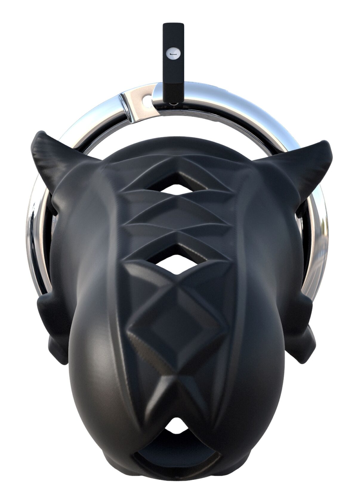 cage de chastete en silicone cock blocker 9 x 4cm 2