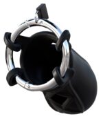 cage de chastete en silicone cock blocker 9 x 4cm 3