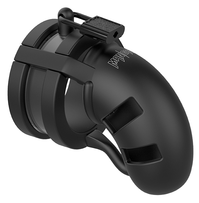 cage de chastete en silicone mancage modele 18 9 x 32cm