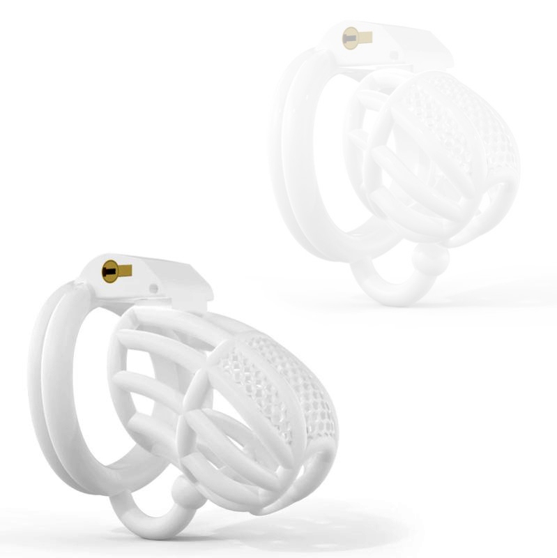 cage de chastete filly hook m 75 x 31 cm blanche