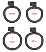 cage de chastete flat zone 25cm noire 2