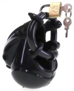 cage de chastete full egg 77 x 28cm noire 2