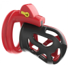 cage de chastete joker 75 x 3cm rouge noir 1