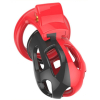 cage de chastete joker 75 x 3cm rouge noir