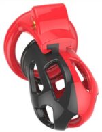 cage de chastete joker 75 x 3cm rouge noir
