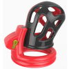 cage de chastete joker 75 x 3cm rouge noir 2
