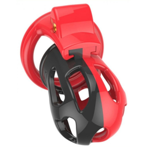cage de chastete joker 75 x 3cm rouge noir