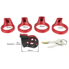 cage de chastete joker 75 x 3cm rouge noir 4