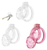 cage de chastete lock cobra l 85 x 4cm rose