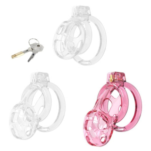 cage de chastete lock cobra l 85 x 4cm rose