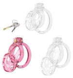 cage de chastete lock cobra m 7 x 38cm rose