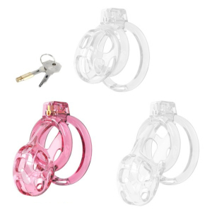 cage de chastete lock cobra m 7 x 38cm rose