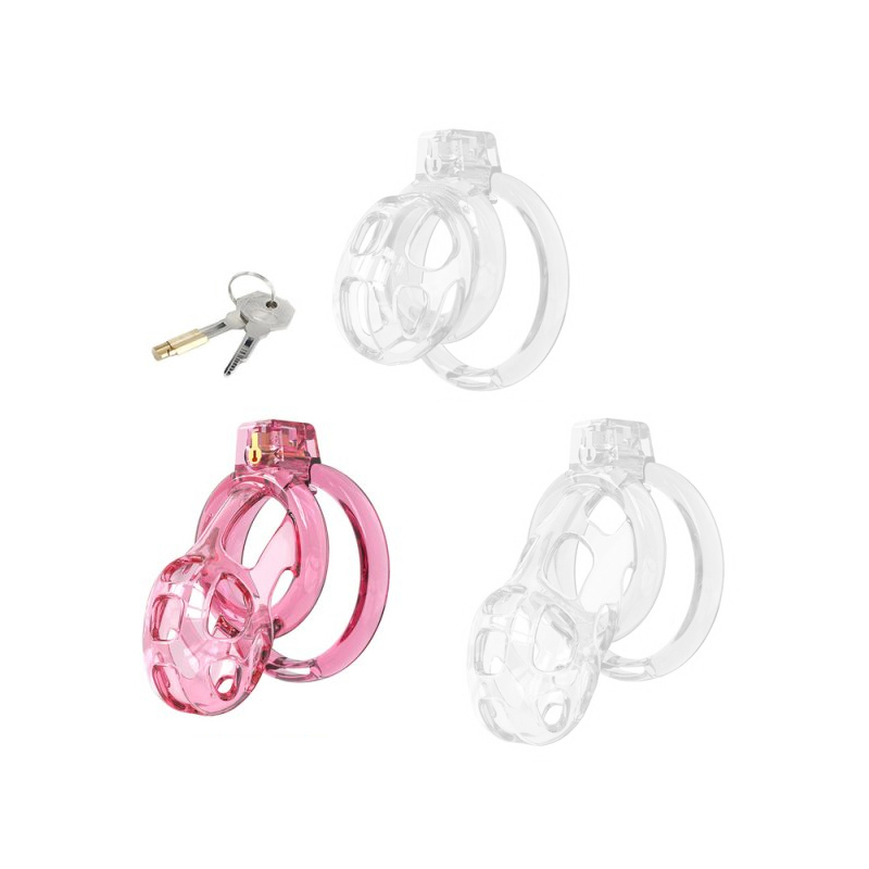 cage de chastete lock cobra m 7 x 38cm rose