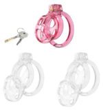 cage de chastete lock cobra s 6 x 36cm rose