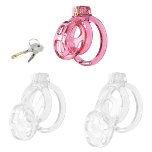 cage de chastete lock cobra s 6 x 36cm rose