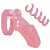 cage de chastete locky 8 x 33 cm rose 1