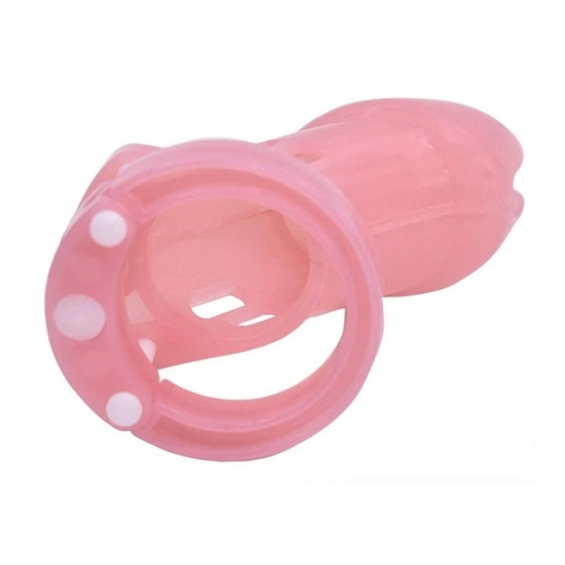 cage de chastete locky 8 x 33 cm rose 3