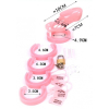 cage de chastete locky 8 x 33 cm rose 4