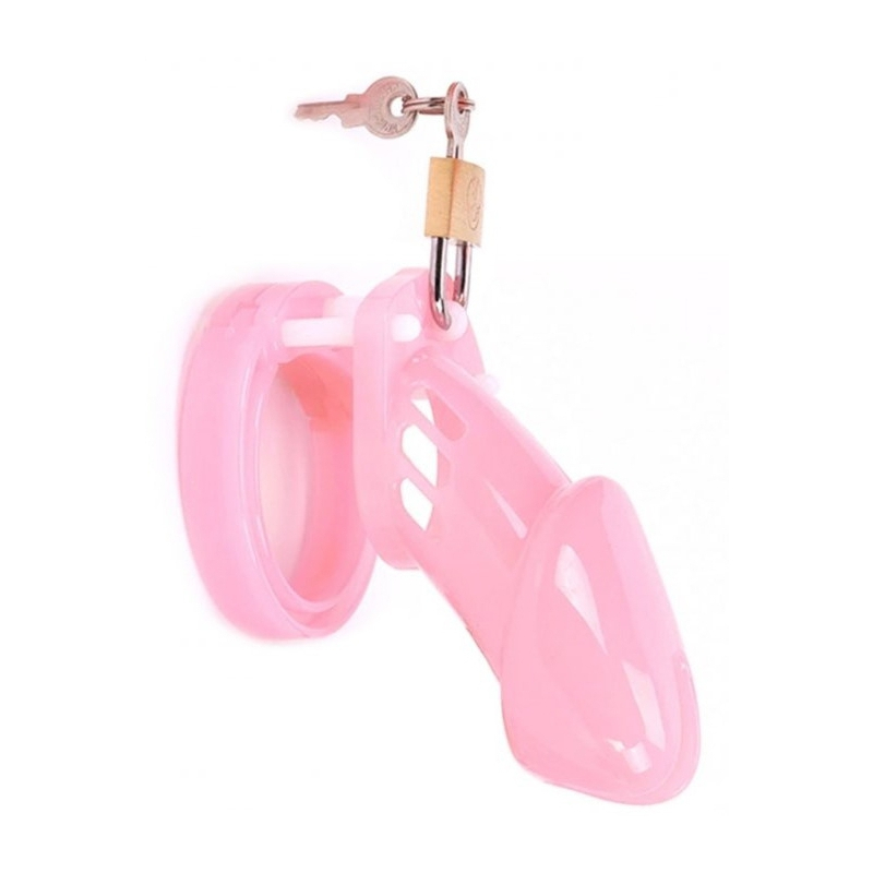 cage de chastete locky 8 x 33 cm rose