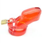 cage de chastete locky 8 x 33 cm rouge 1