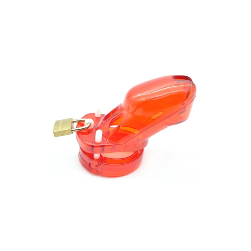 cage de chastete locky 8 x 33 cm rouge 1