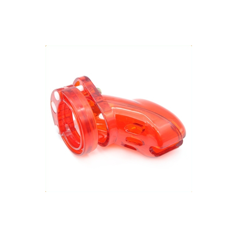 cage de chastete locky 8 x 33 cm rouge 3