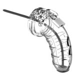 cage de chastete mancage avec tige uretre 115 x 35cm transparente tige 20cm diametre 3mm scaled