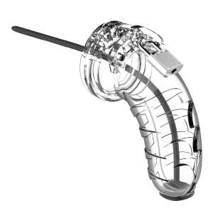 cage de chastete mancage avec tige uretre 115 x 35cm transparente tige 20cm diametre 3mm scaled