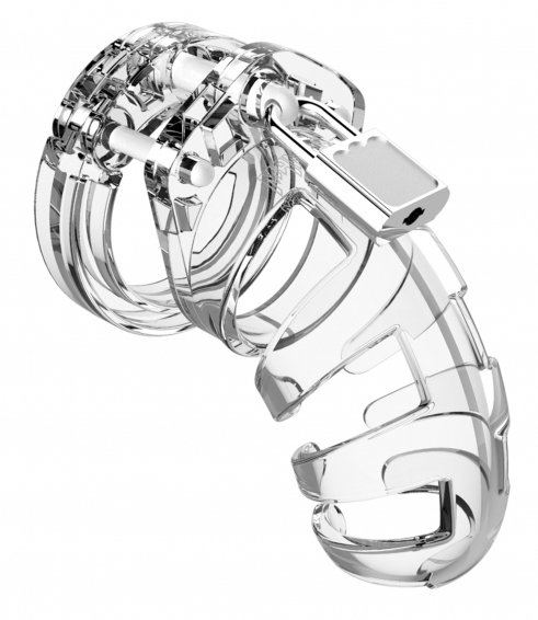 cage de chastete mancage modele 02 9 x 35cm transparente