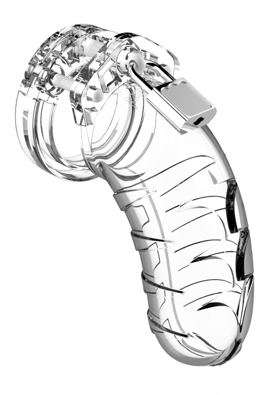 cage de chastete mancage modele 04 11 x 35 cm transparente