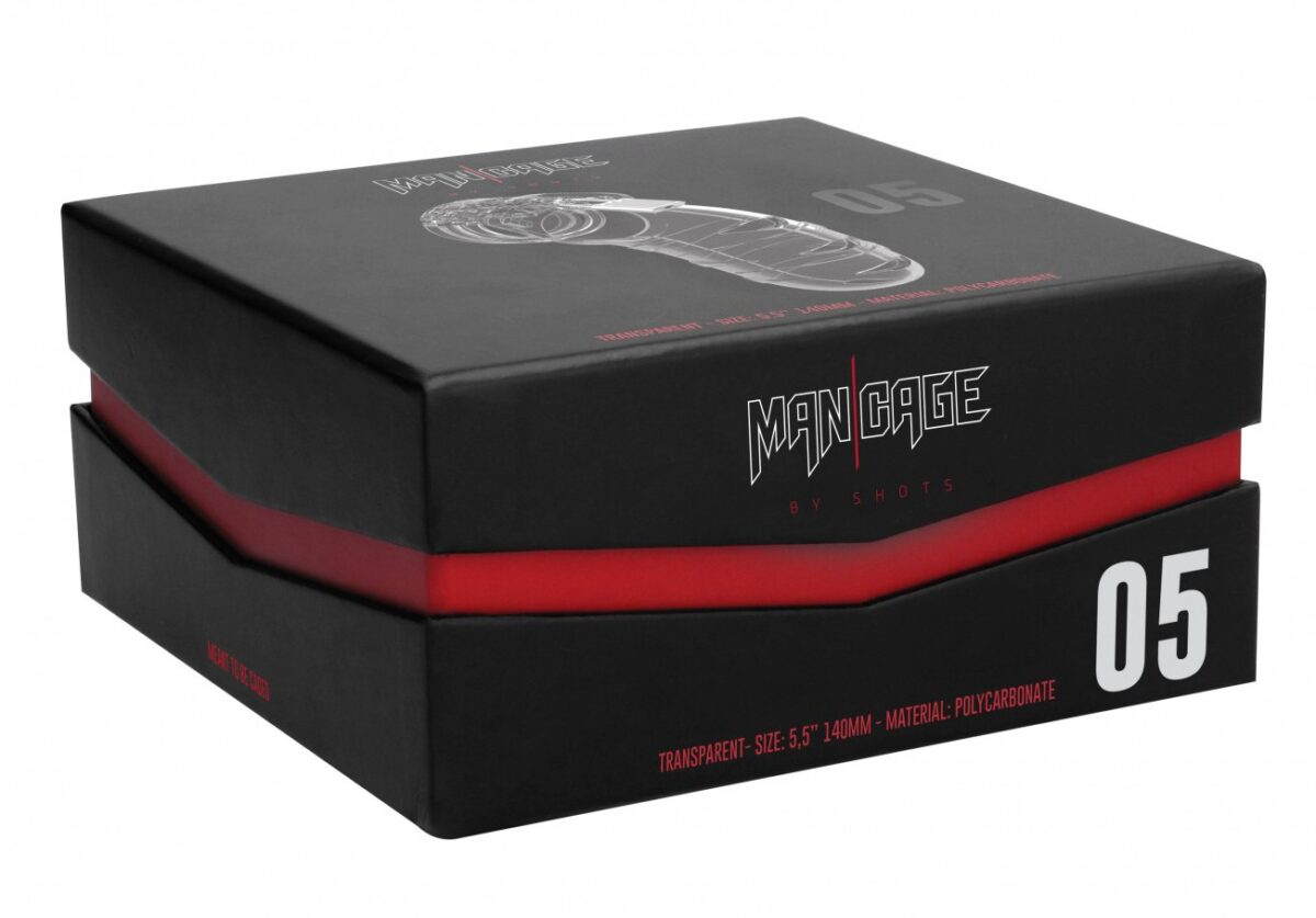 cage de chastete mancage modele 05 14 x 45 cm transparente 1