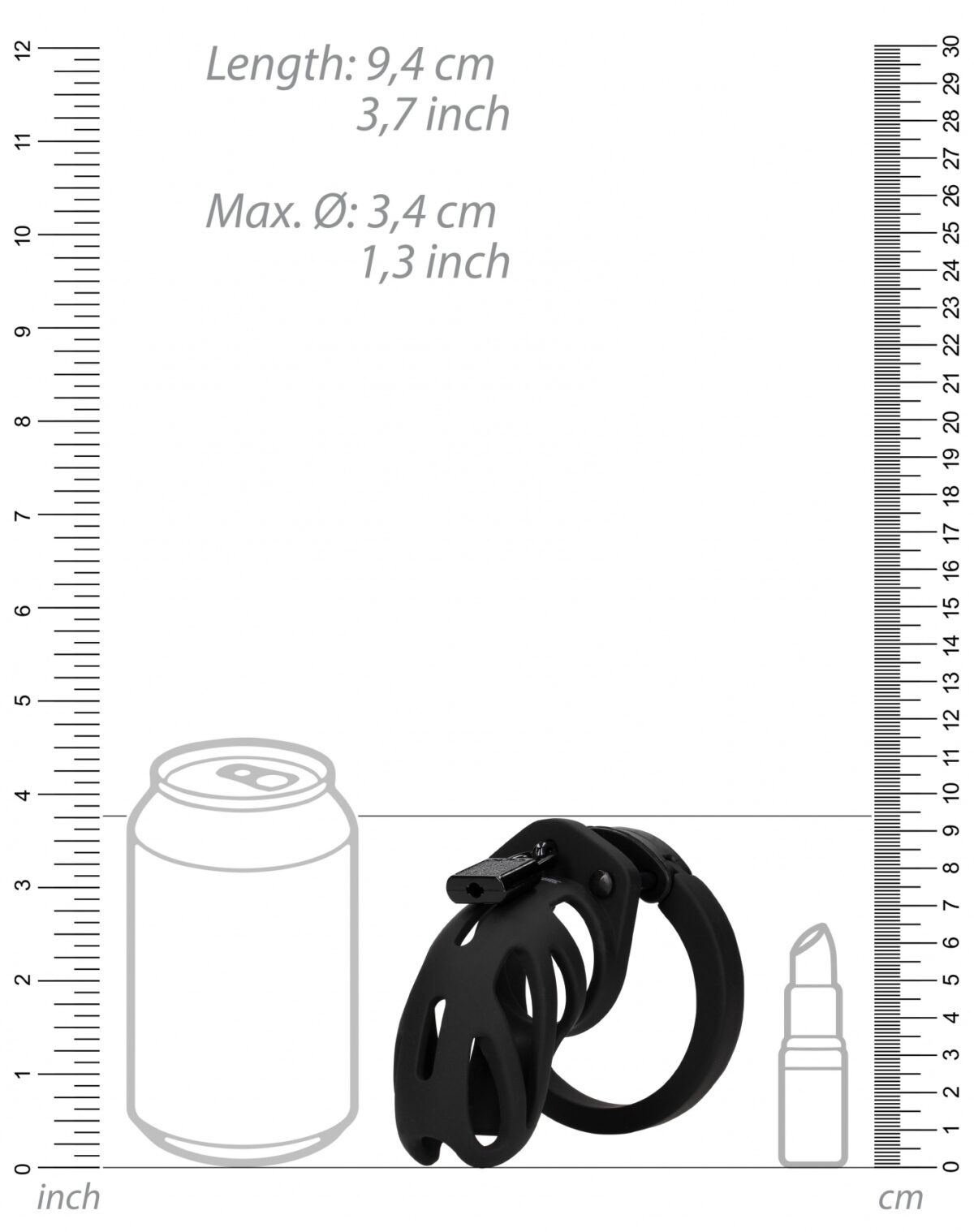 cage de chastete mancage modele 24 9 x 35cm noire 4