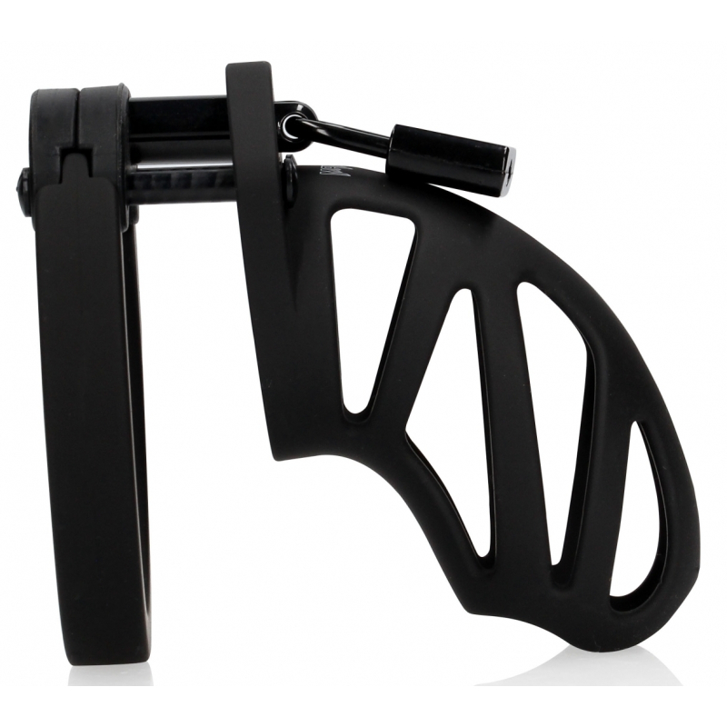 cage de chastete mancage modele 24 9 x 35cm noire