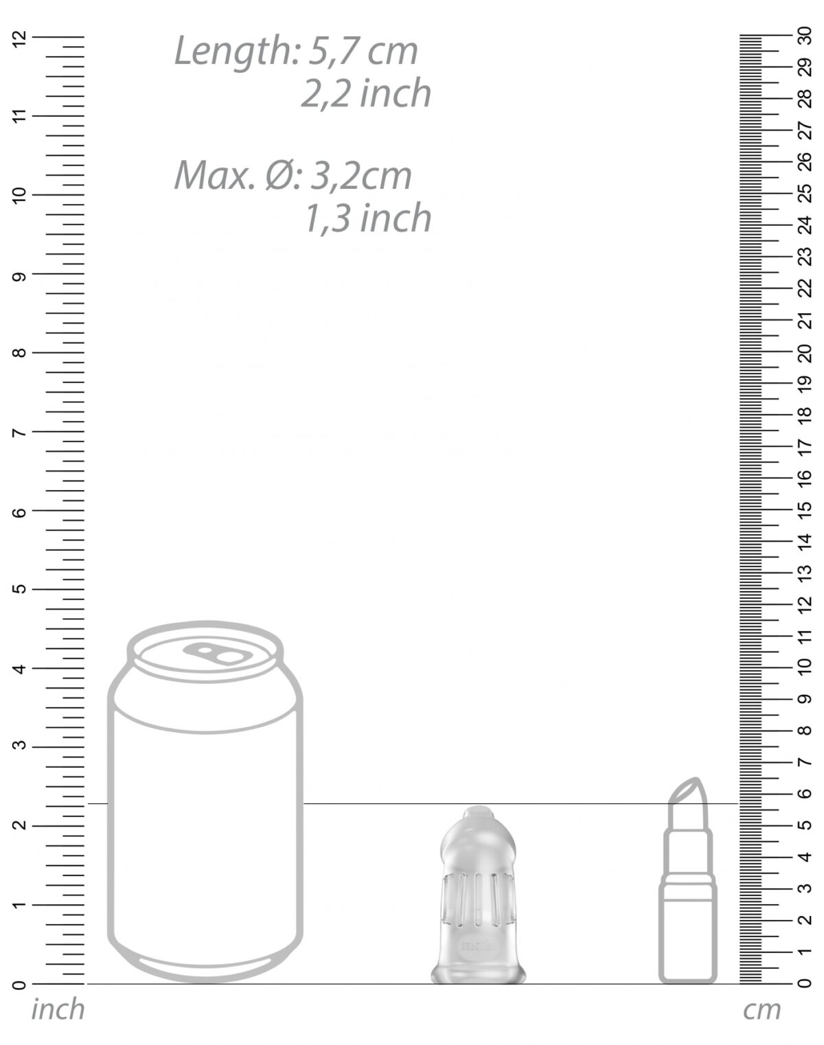 cage de chastete mancage modele 29 95 x 32cm transparente 3