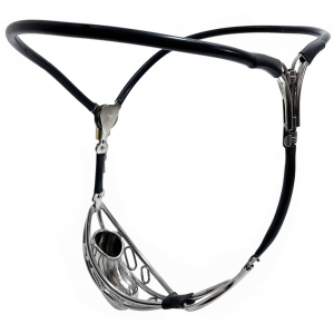 cage de chastete metal halfy 10 x 32cm