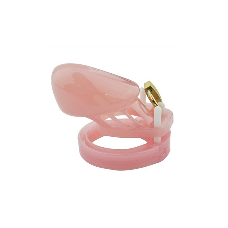 cage de chastete mini locky 6 x 32cm rose 1