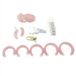 cage de chastete mini locky 6 x 32cm rose 3