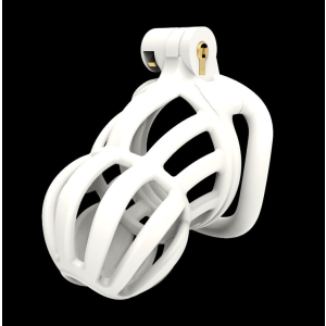 cage de chastete narra 8 x 36cm blanc