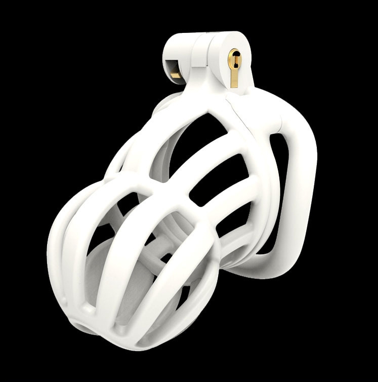cage de chastete narra 8 x 36cm blanc
