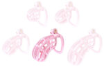 cage de chastete nexia xl 10 x 34cm rose