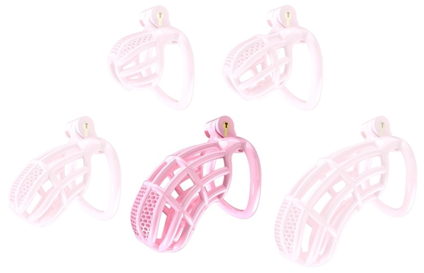cage de chastete nexia xl 10 x 34cm rose