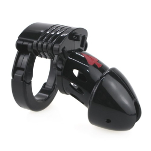 cage de chastete pique 10 x 35 cm noire