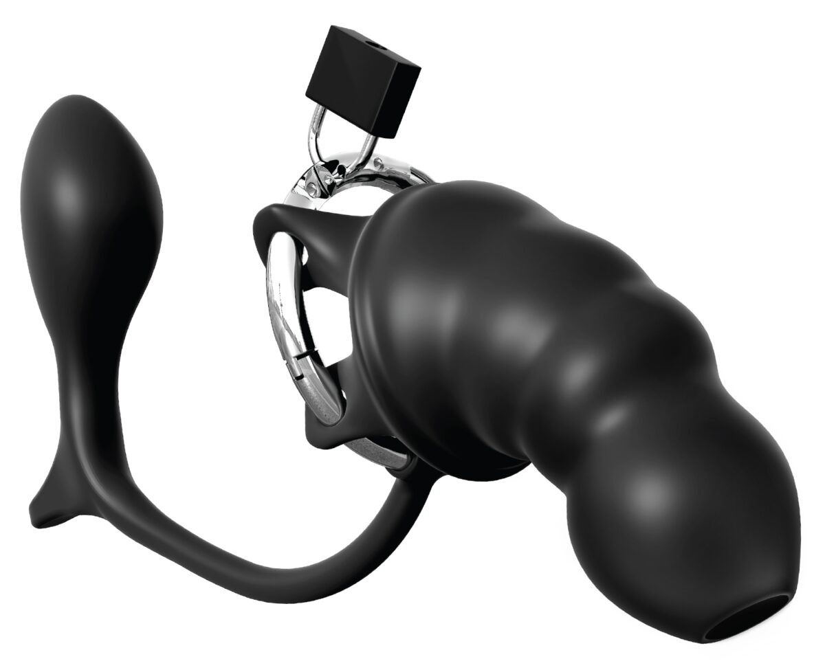 cage de chastete plug cock blocker 125 x 45 cm