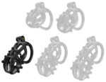 cage de chastete point up l 10 x 4 cm noire